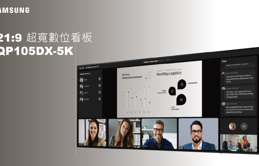 SAMSUNG 21:9 超寬數位看板