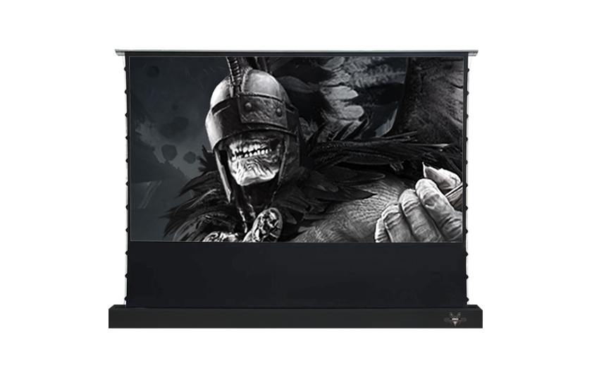 16：9 黑帝斯系列/短焦抗光地升式電動布幕