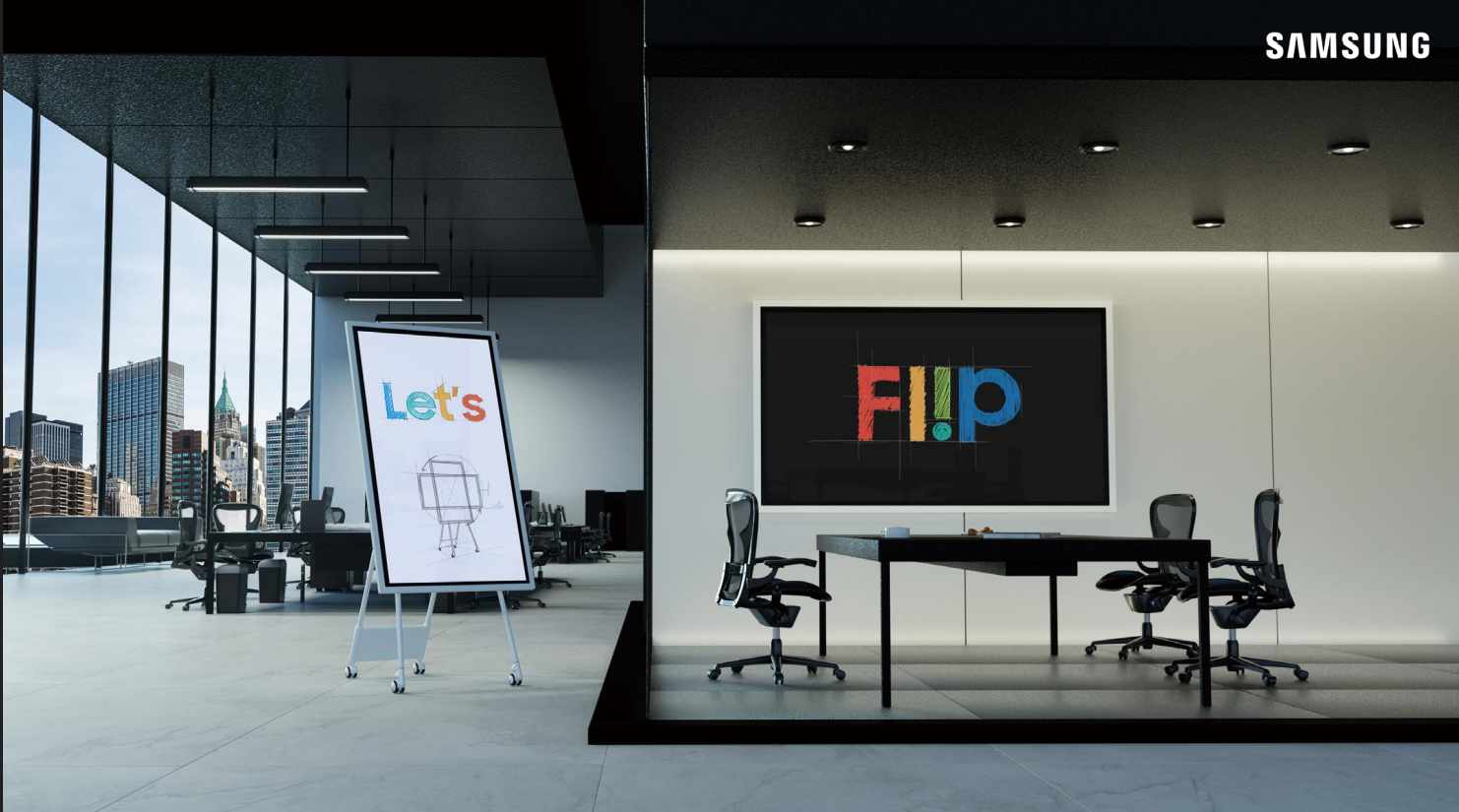 Samsung LCD 電子白板(Flip)