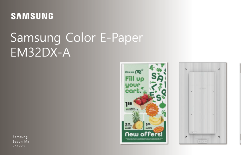 Samsung E-PAPER 電子紙